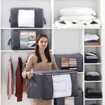 مجموعة من 6 شنط تخزين الملابس و البطانيات + شنط تخزين تحت السرير هدية